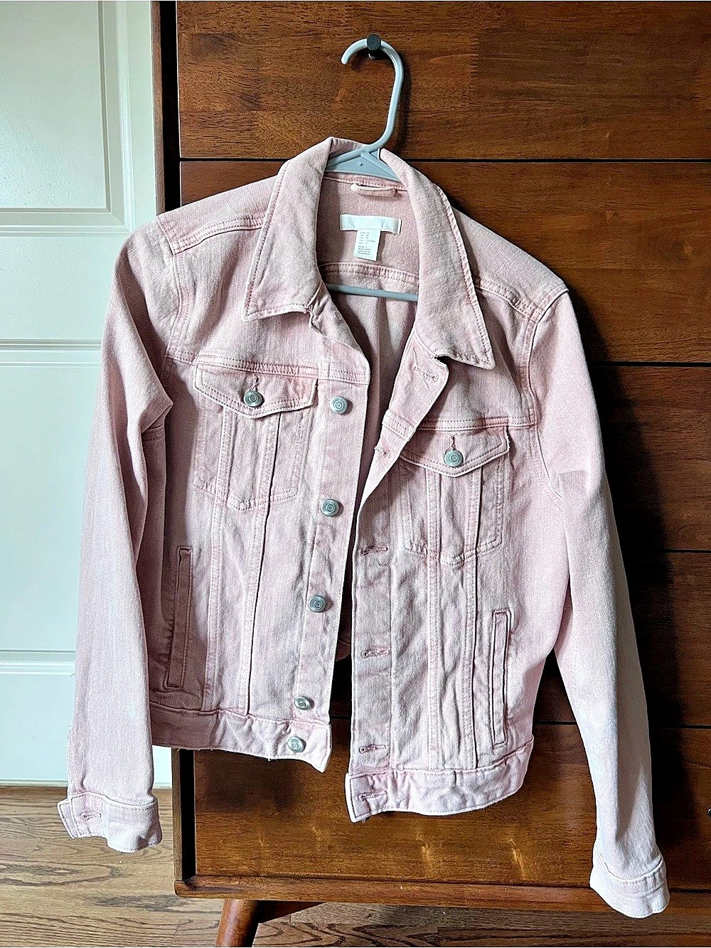 H&M Denim Jacket Pink Size US 14